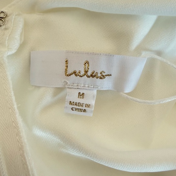 NWT Lulus Angelic Adoration White Backless Maxi Dress Size Medium - Picture 9 of 9